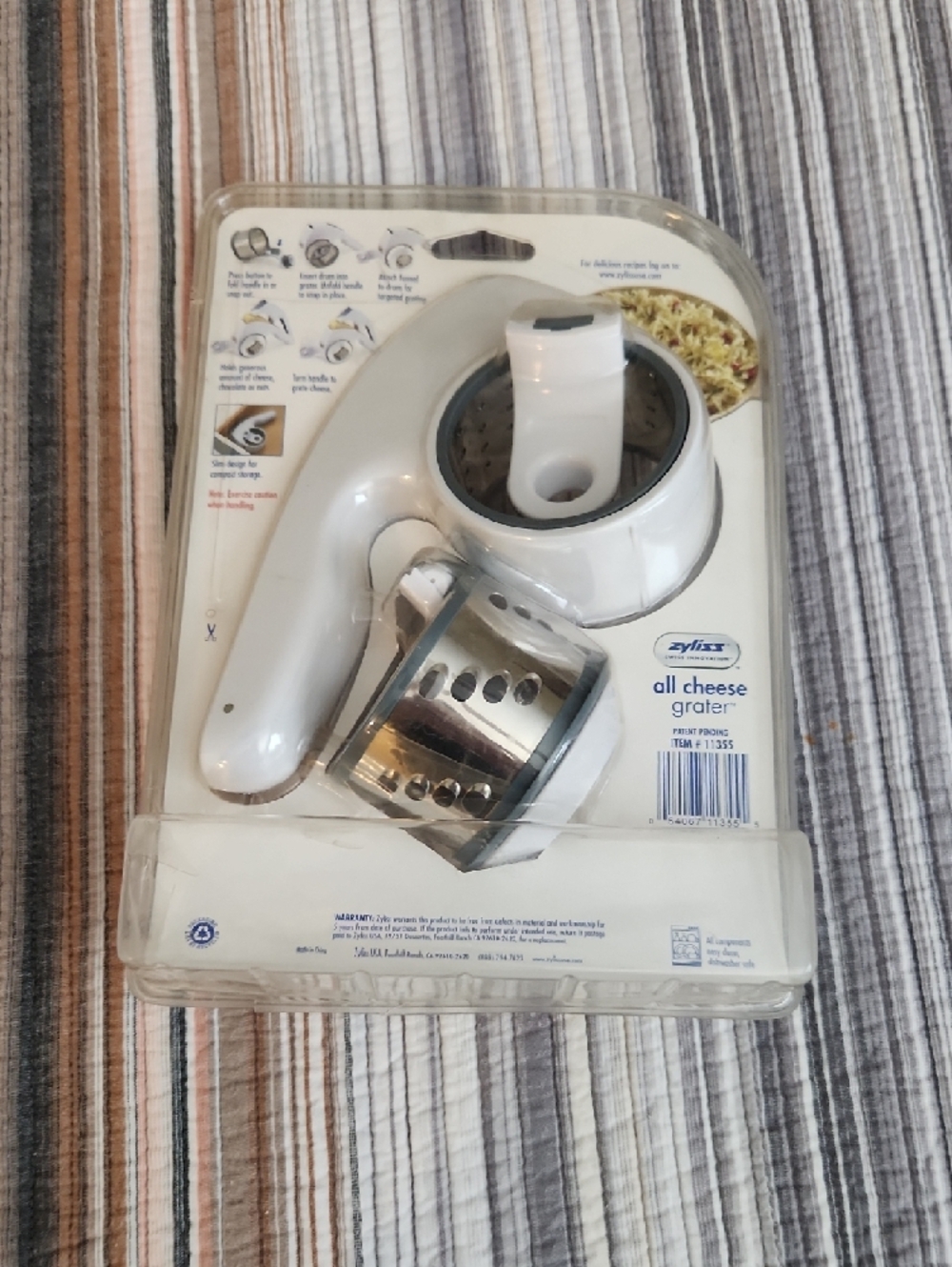 Zyliss White and Silver All-Cheese Grater - White - Picture 2 of 2